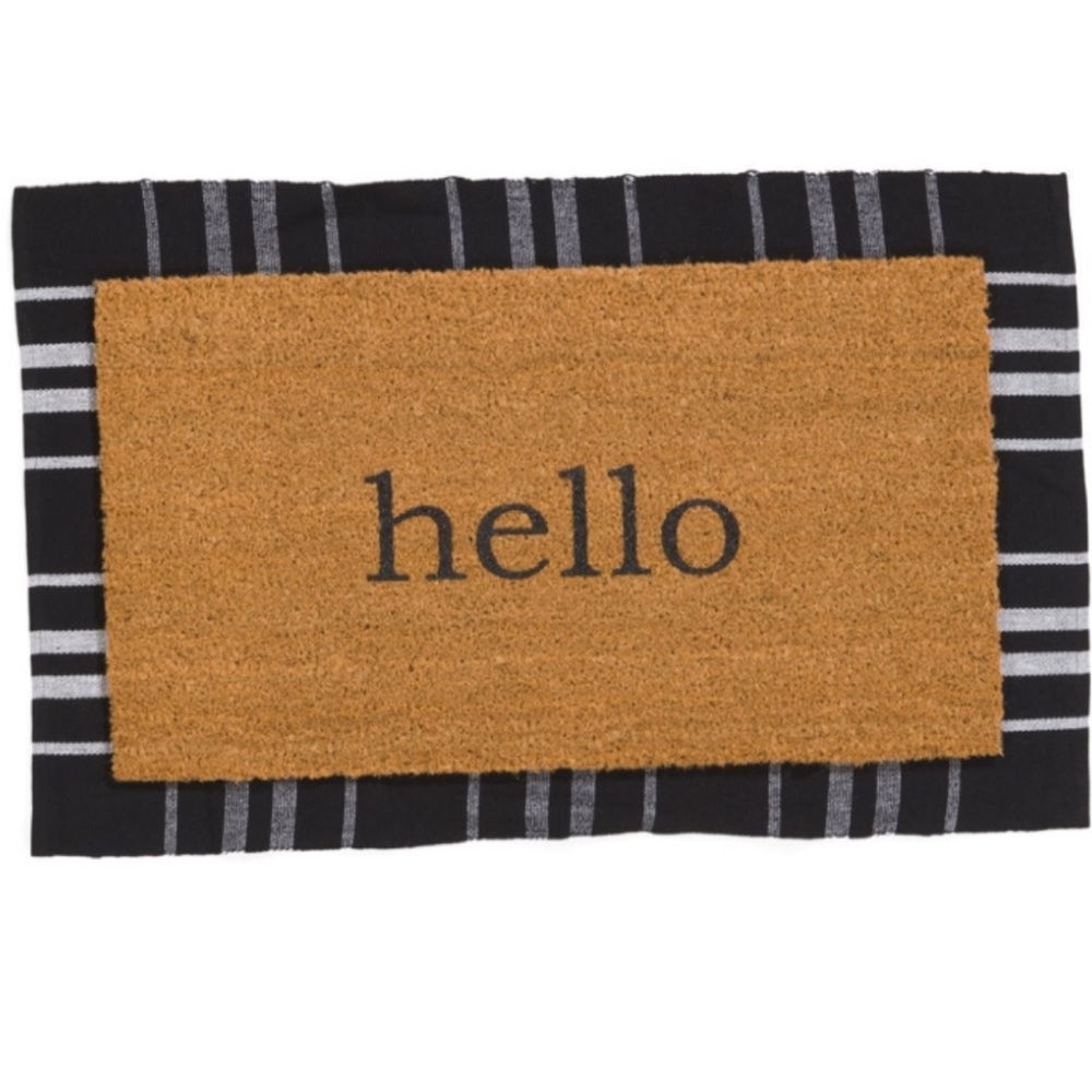 Soho Living 2 Piece Hello Coir Mat & Scatter Rug